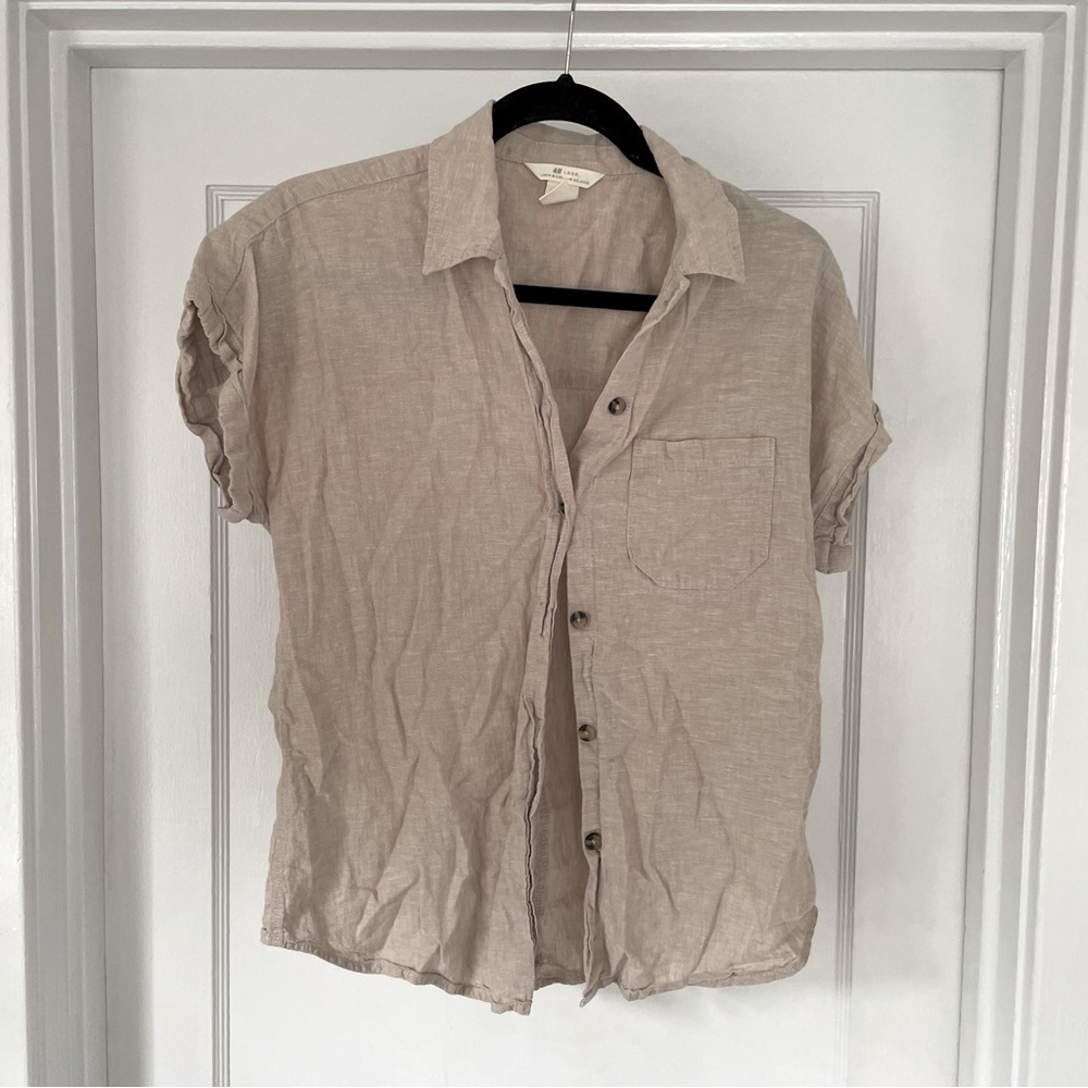 Linen H&M Top